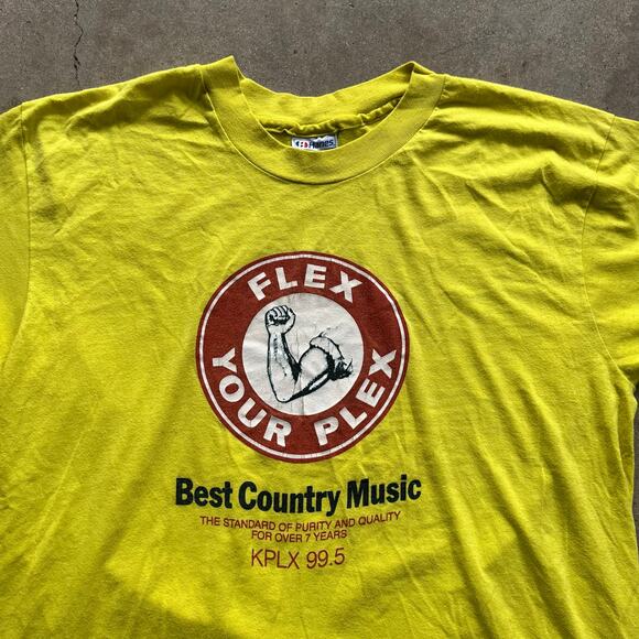 Vintage 90s KPLX 99.5 Flex Your Plex T-Shirt XL - Picture 3 of 5